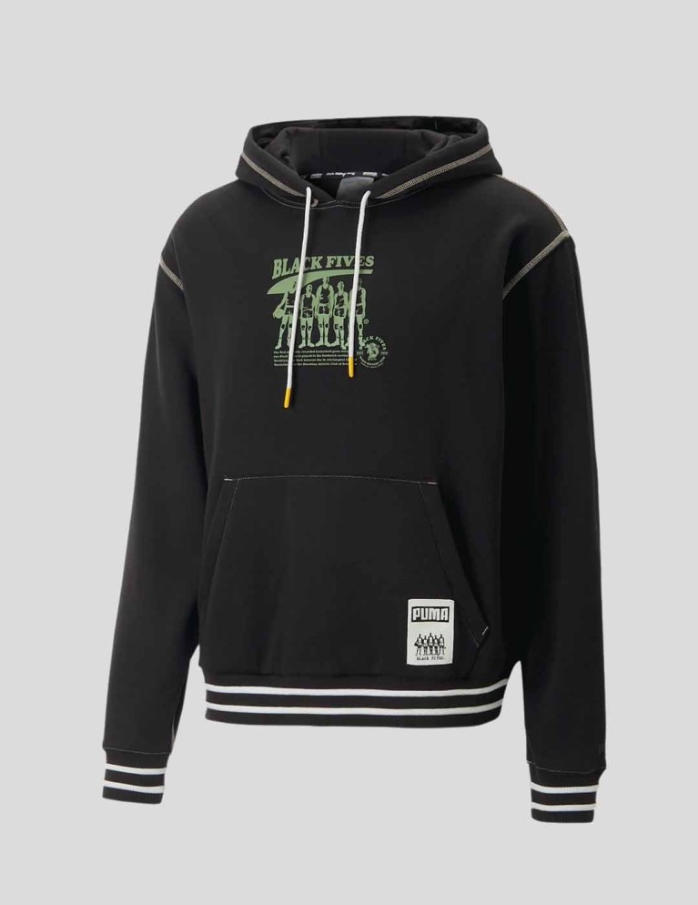 Sudadeira PUMA black fives hoodie puma black